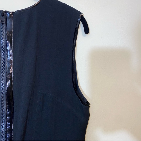 Helmut Lang Calf Fur and Goat Leather Black Dress 6 - Picture 10 of 10